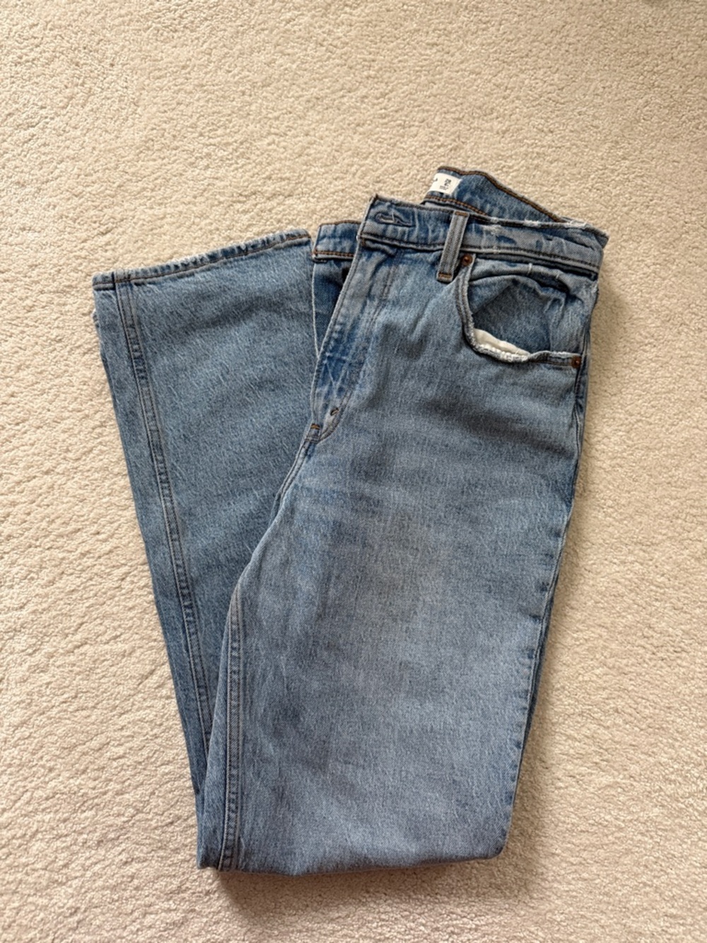 Abercrombie & Fitch Light Blue High Rise Jeans